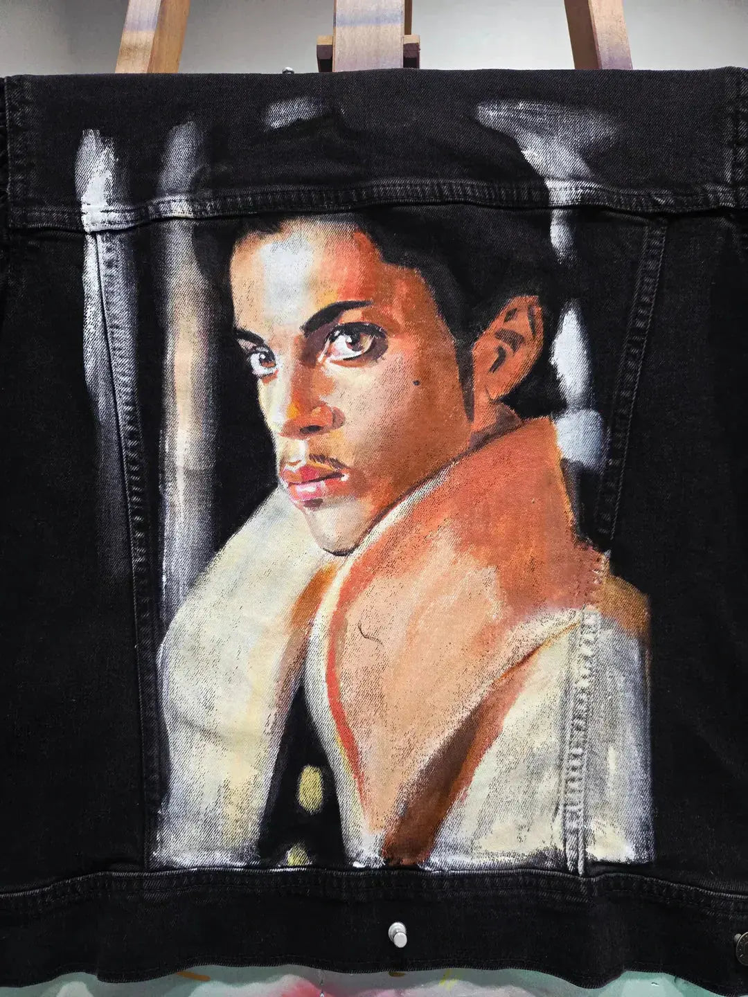 Prince Captured in Denim, the Funk, Soul, and Style Pop Brush - Adam Benet Shaw