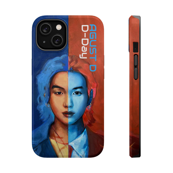 Phone Case, Suga of BTS D-day AugustD, Kpop BTS Tough Case, Protective Cover, Magnetic Phone Case