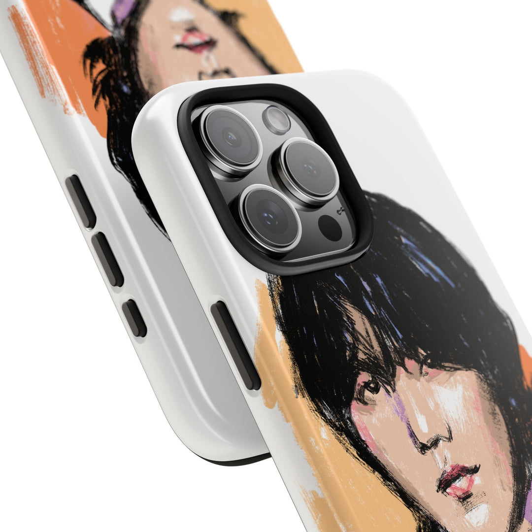 Suga Phone Case – Stylish Illustrated Portrait of Suga of BTS Printify - Adam Benet Shaw