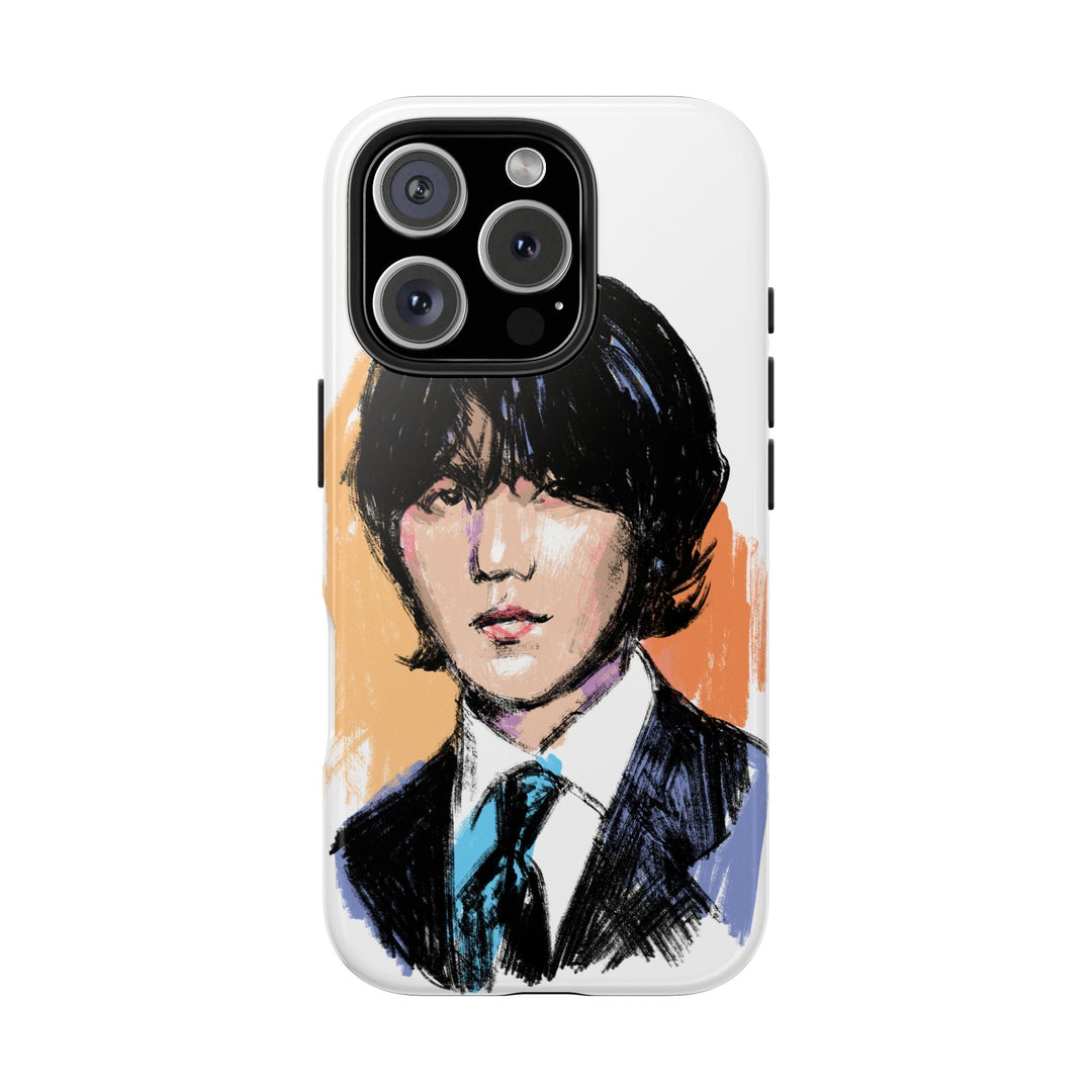 Suga Phone Case – Stylish Illustrated Portrait of Suga of BTS Printify - Adam Benet Shaw