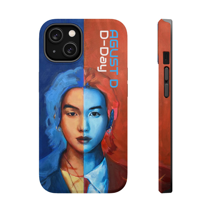 Phone Case, Suga of BTS D-day AugustD, Kpop BTS Tough Case, Protective Cover, Magnetic Phone Case