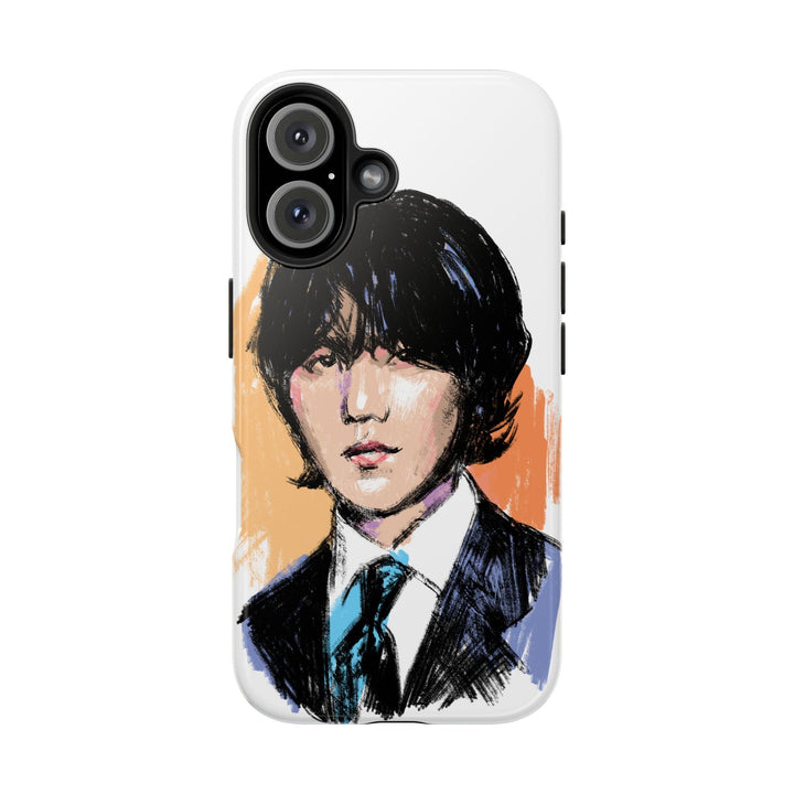 Suga Phone Case – Stylish Illustrated Portrait of Suga of BTS Printify - Adam Benet Shaw