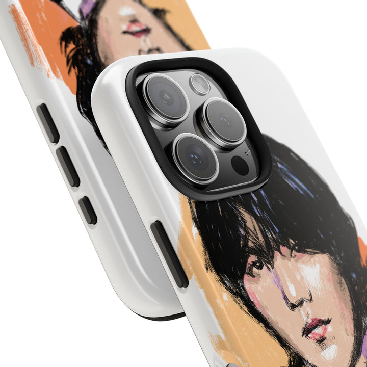 Suga Phone Case – Stylish Illustrated Portrait of Suga of BTS Printify - Adam Benet Shaw
