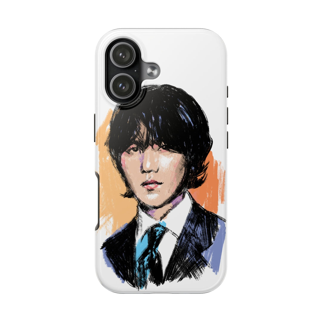 Suga Phone Case – Stylish Illustrated Portrait of Suga of BTS Printify - Adam Benet Shaw