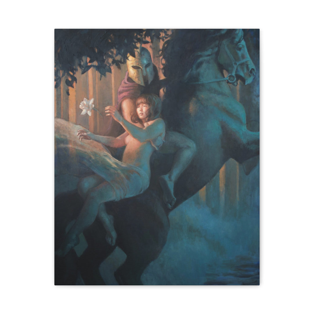 Classic Canvas Art Print — Persephone and Hades- Greek Mythology Painting Printify - Adam Benet Shaw