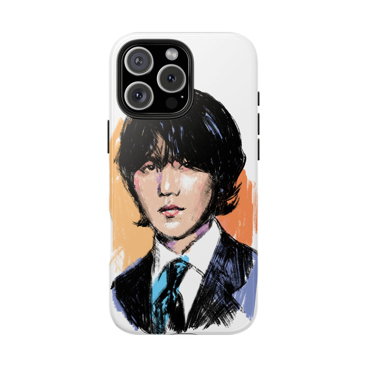 Suga Phone Case – Stylish Illustrated Portrait of Suga of BTS Printify - Adam Benet Shaw