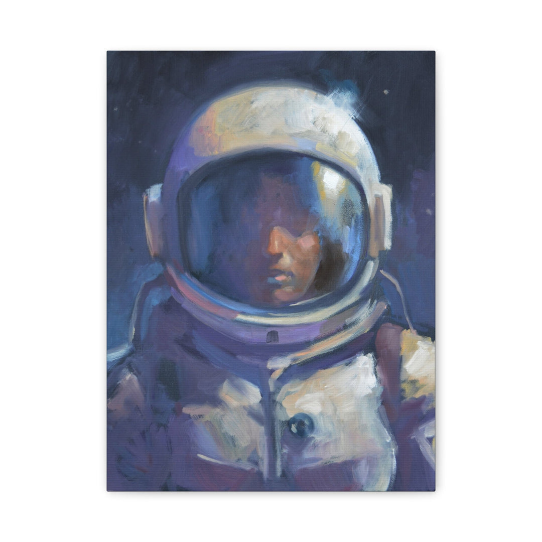 Astronaut Oil Painting Canvas Print — Space Explorer Wall Art Printify - Adam Benet Shaw