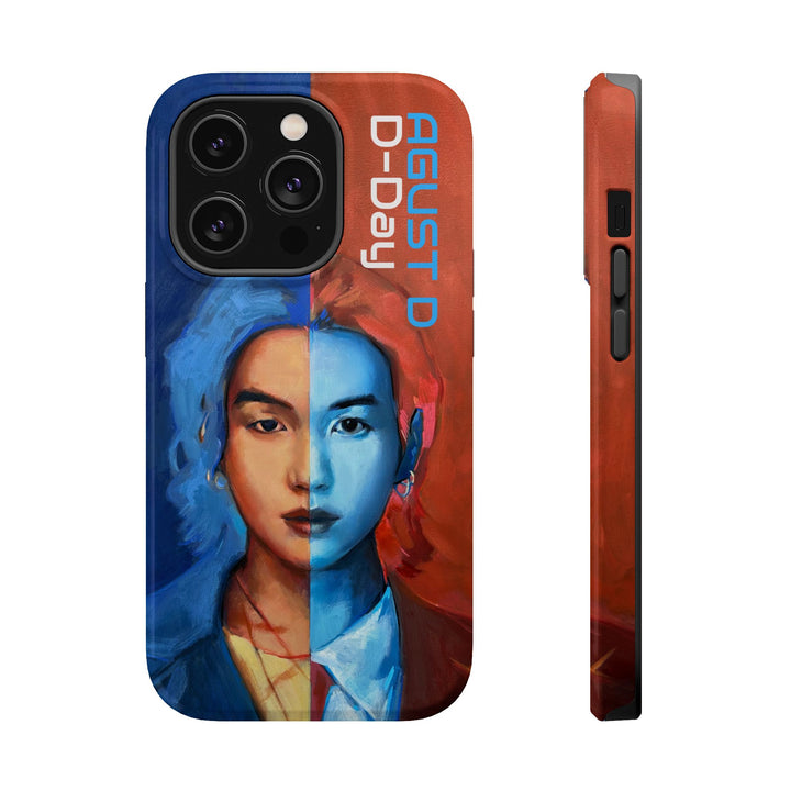 Phone Case, Suga of BTS D-day AugustD, Kpop BTS Tough Case, Protective Cover, Magnetic Phone Case