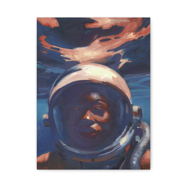 Astronaut Portrait Canvas Print — Retro Space Art Wall Decor Printify - Adam Benet Shaw