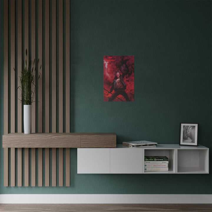 Eddie vs the Demobats Satin Poster — Red Rock Concert Art (300gsm) Printify - Adam Benet Shaw