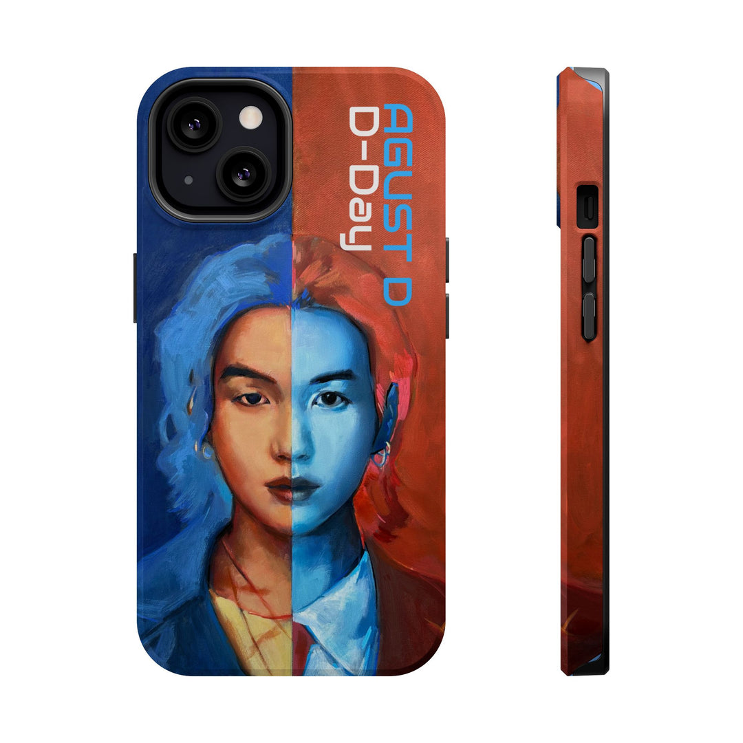 Phone Case, Suga of BTS D-day AugustD, Kpop BTS Tough Case, Protective Cover, Magnetic Phone Case