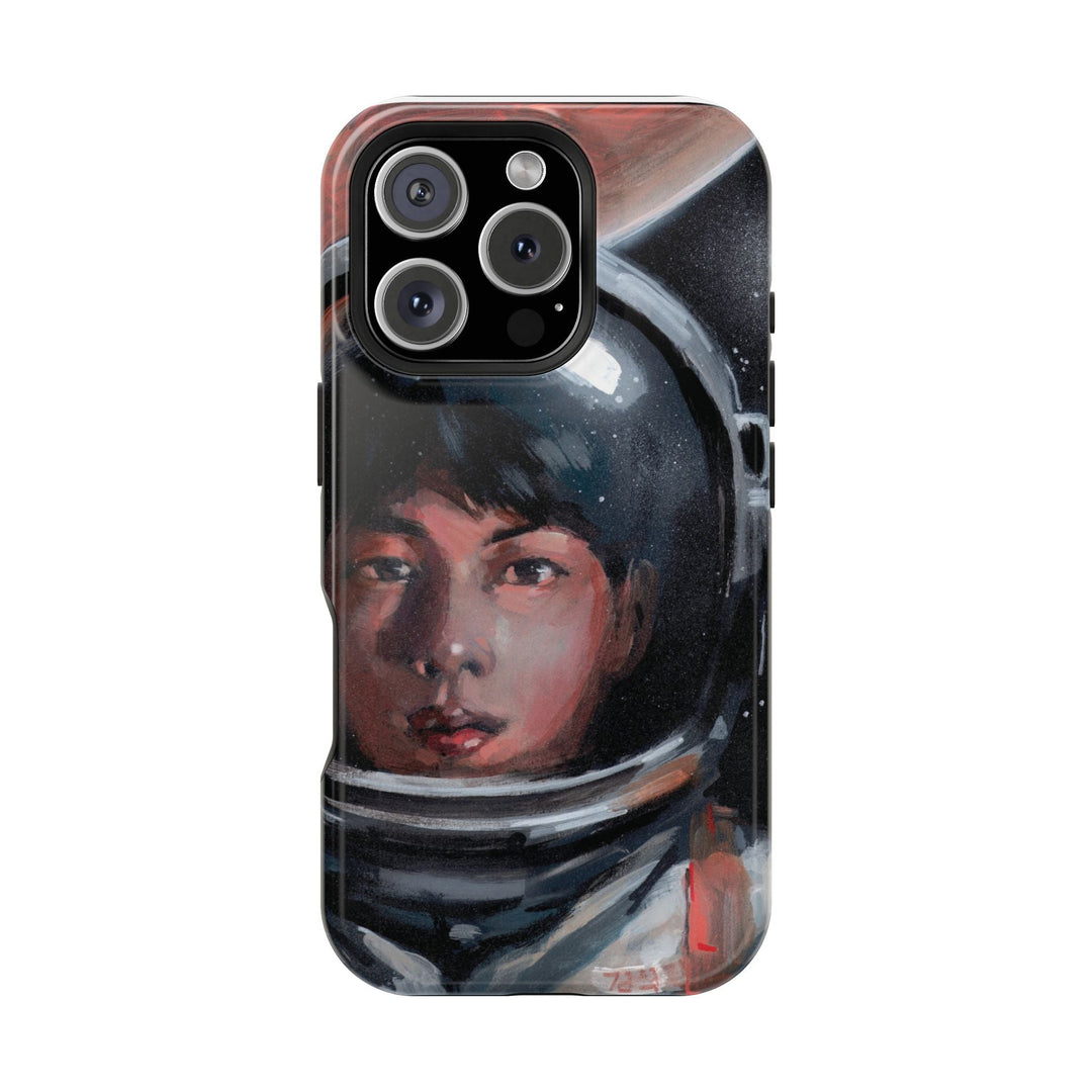 Phone Case, BTS JIN Astronaut World Wide Handsome Design, Kpop Hard Cover, Magnetic Tough Cases, Space Lover Gift, Bangtan Boys Merch Printify - Adam Benet Shaw