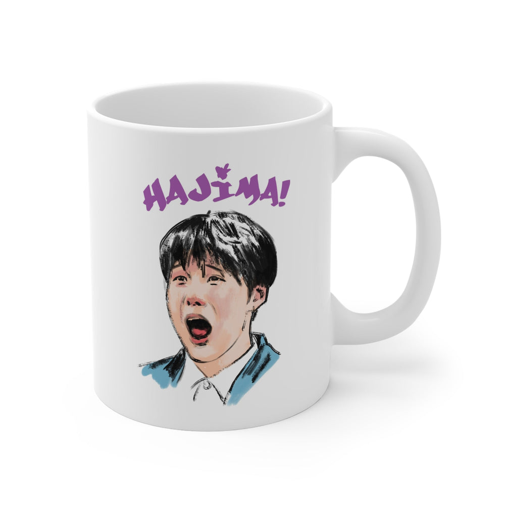 HAJIMA! Funny Korean Reaction Mug Printify - Adam Benet Shaw