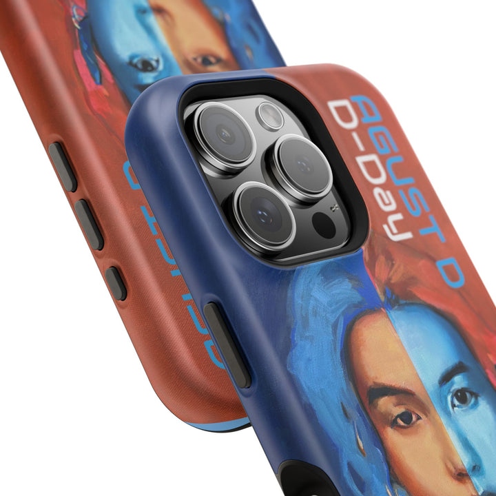 Phone Case, Suga of BTS D-day AugustD, Kpop BTS Tough Case, Protective Cover, Magnetic Phone Case