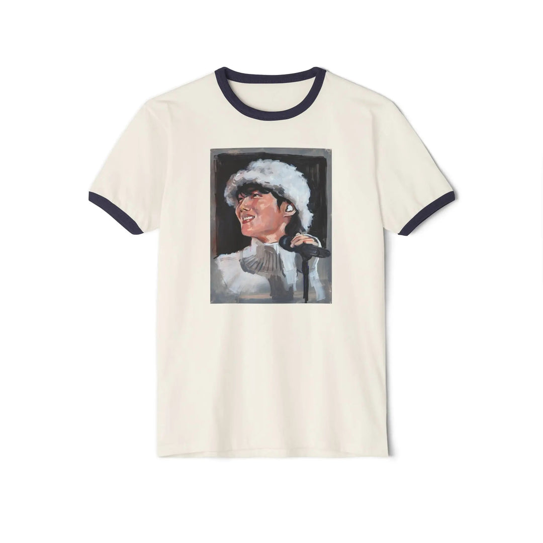 BTS Jhope Hope on the Street Kpop Concert Unisex Cotton Ringer T-Shirt, Hobi Sunshine Mona Lisa Tee, Sweet Dreams Shirt Printify - Adam Benet Shaw