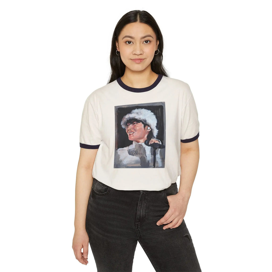 BTS Jhope Hope on the Street Kpop Concert Unisex Cotton Ringer T-Shirt, Hobi Sunshine Mona Lisa Tee, Sweet Dreams Shirt Printify - Adam Benet Shaw