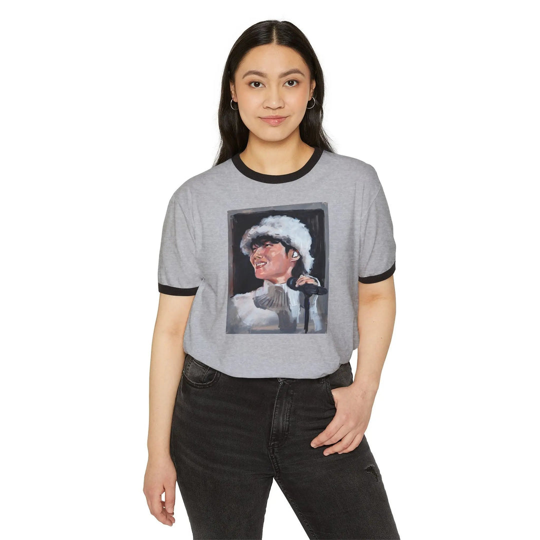 BTS Jhope Hope on the Street Kpop Concert Unisex Cotton Ringer T-Shirt, Hobi Sunshine Mona Lisa Tee, Sweet Dreams Shirt Printify - Adam Benet Shaw