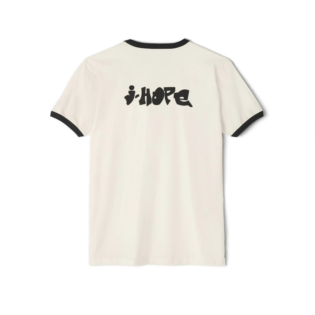 BTS Jhope Hope on the Street Kpop Concert Unisex Cotton Ringer T-Shirt, Hobi Sunshine Mona Lisa Tee, Sweet Dreams Shirt Printify - Adam Benet Shaw