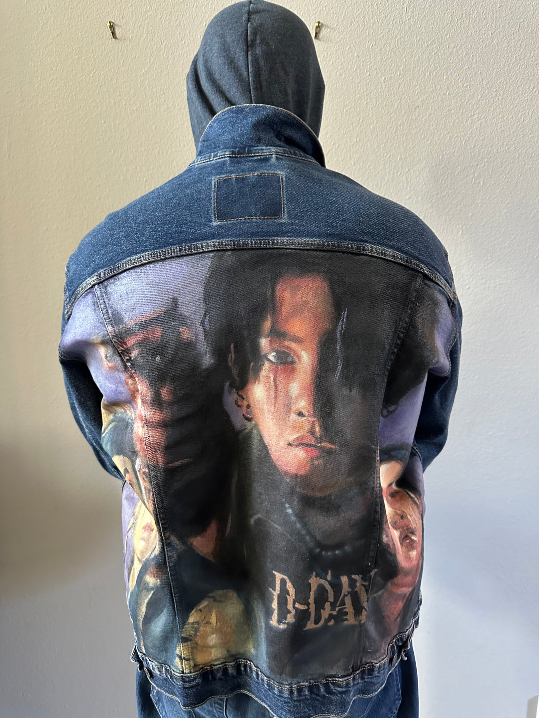 Agust D Custom Denim Jacket – Hand-Painted Airbrushed Agust D Jacket
