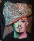 Boy George Custom Denim Jacket – Hand-Painted Airbrushed Boy George Jacket