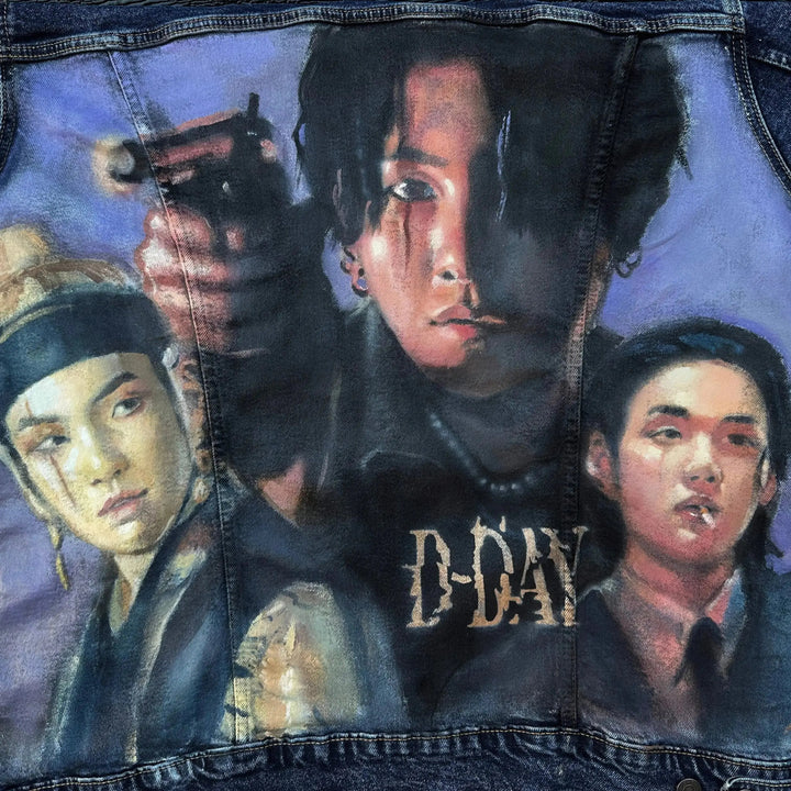 Custom Pop Culture Airbrushed Denim Jacket My Store - Adam Benet Shaw