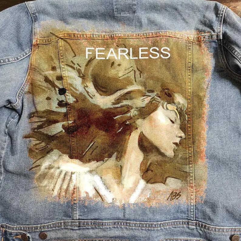 Custom Airbrushed Denim Jacket – Hand-Painted - You Choose Design Pop Brush - Adam Benet Shaw