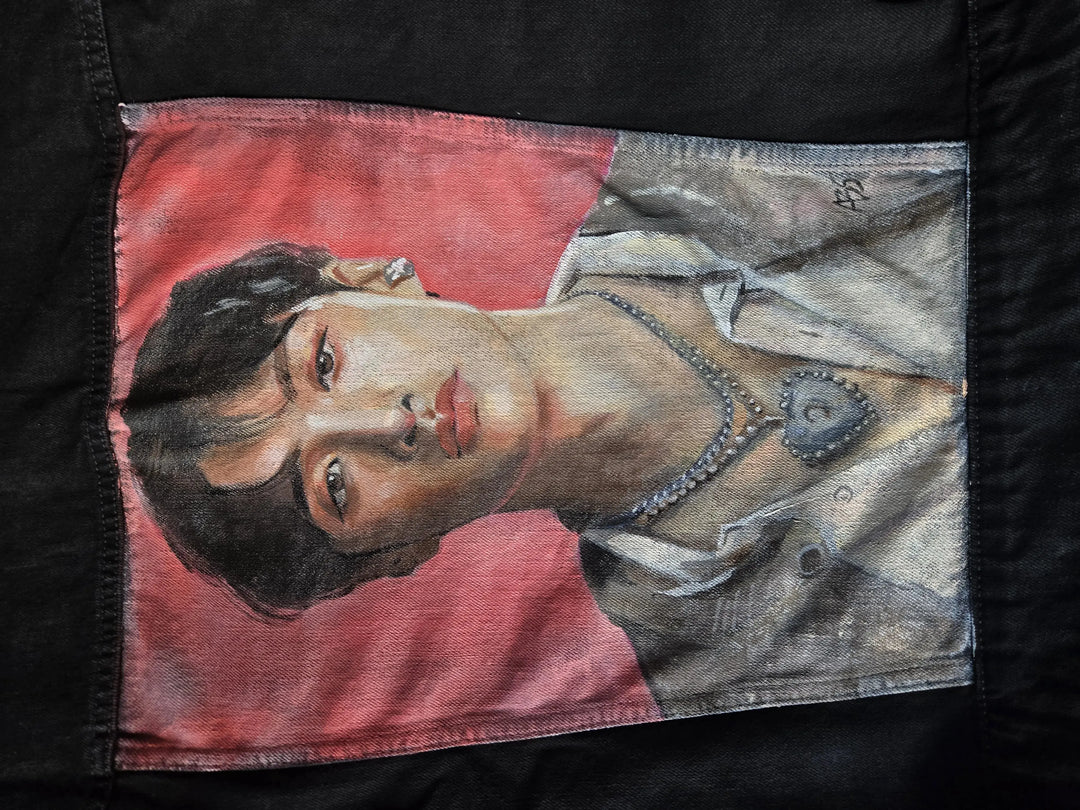 Custom Airbrushed K-pop Denim Jackets – Hand-Painted - Mens Fit Pop Brush - Adam Benet Shaw