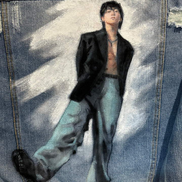 Custom Airbrushed Denim Jacket – Hand-Painted - You Choose Design
