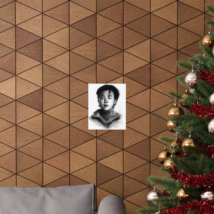 JIMIN of BTS Drawing Print Printify - Adam Benet Shaw