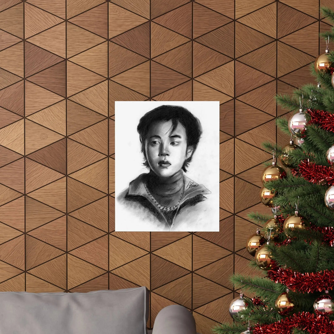 JIMIN of BTS Drawing Print Printify - Adam Benet Shaw