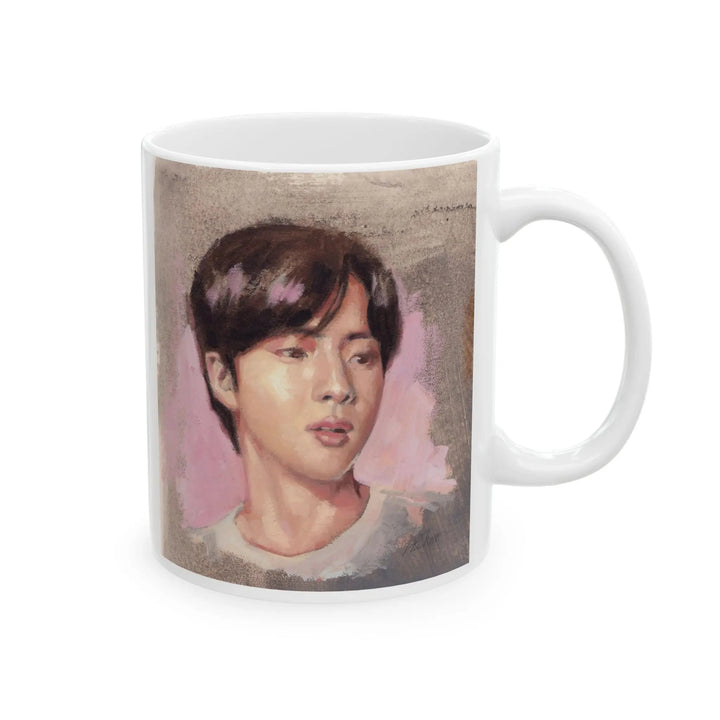 JIN of BTS Ceramic Mug 11oz Printify - Adam Benet Shaw