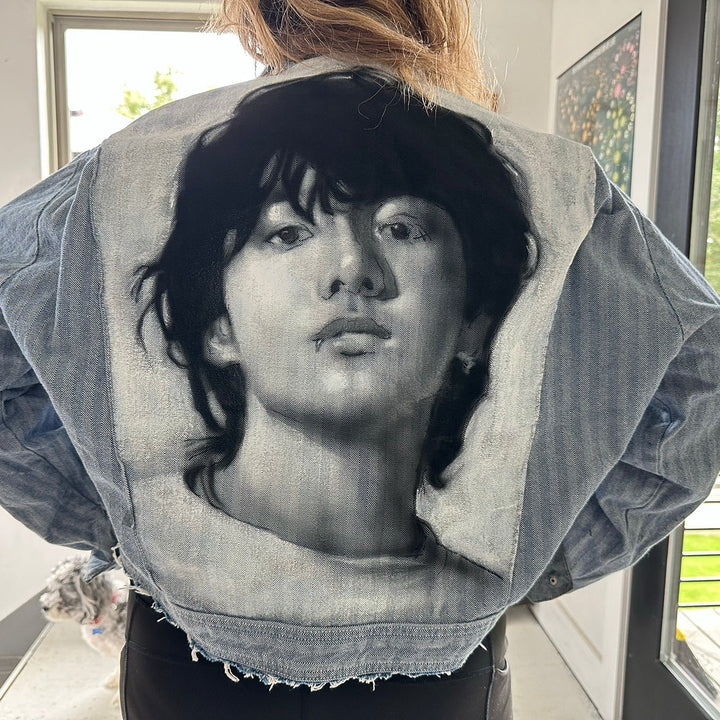 Custom Airbrushed Denim Jacket – Hand-Painted - You Choose Design