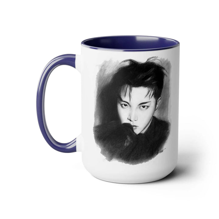 Jhope of BTS Two-Tone Coffee Mugs, 15oz Printify - Adam Benet Shaw