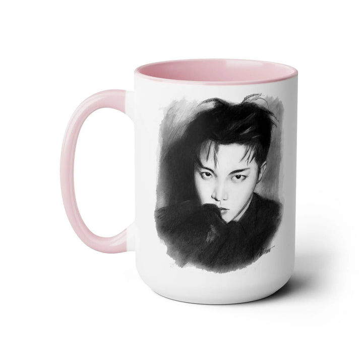 Jhope of BTS Two-Tone Coffee Mugs, 15oz Printify - Adam Benet Shaw