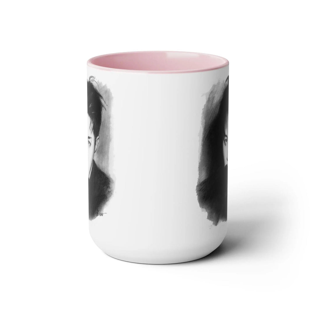 Jhope of BTS Two-Tone Coffee Mugs, 15oz Printify - Adam Benet Shaw