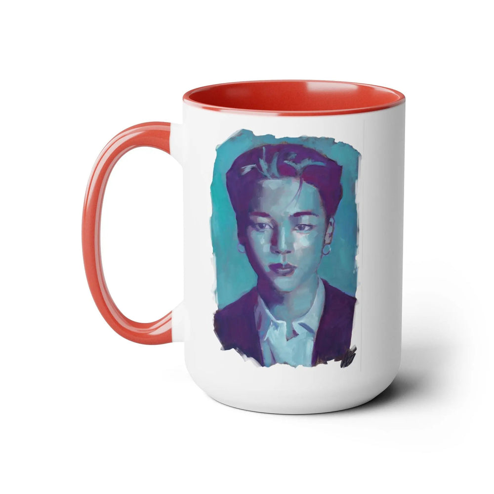 Jimin of BTS Mugs, 15oz Printify - Adam Benet Shaw