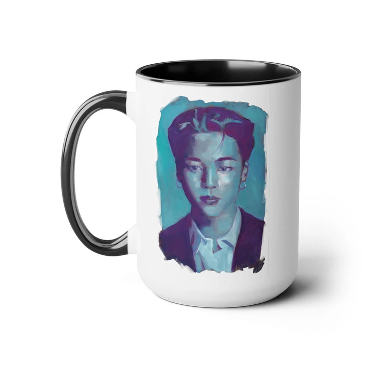 Jimin of BTS Mugs, 15oz Printify - Adam Benet Shaw