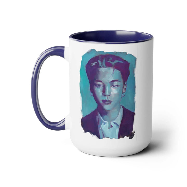 Jimin of BTS Mugs, 15oz Printify - Adam Benet Shaw