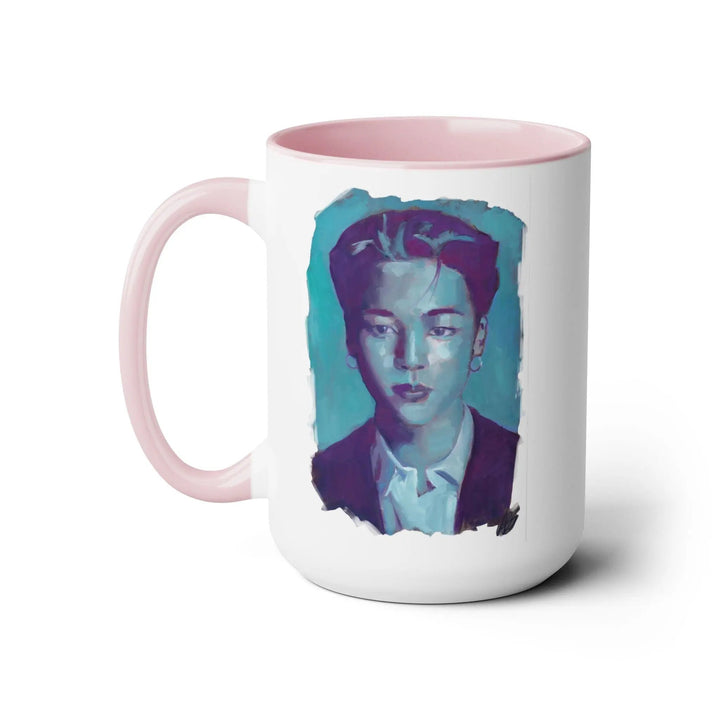 Jimin of BTS Mugs, 15oz Printify - Adam Benet Shaw