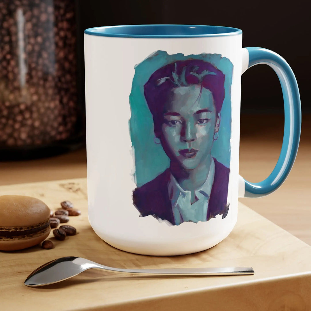 Jimin of BTS Mugs, 15oz Printify - Adam Benet Shaw