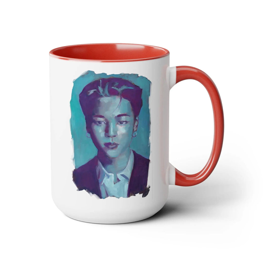 Jimin of BTS Mugs, 15oz Printify - Adam Benet Shaw