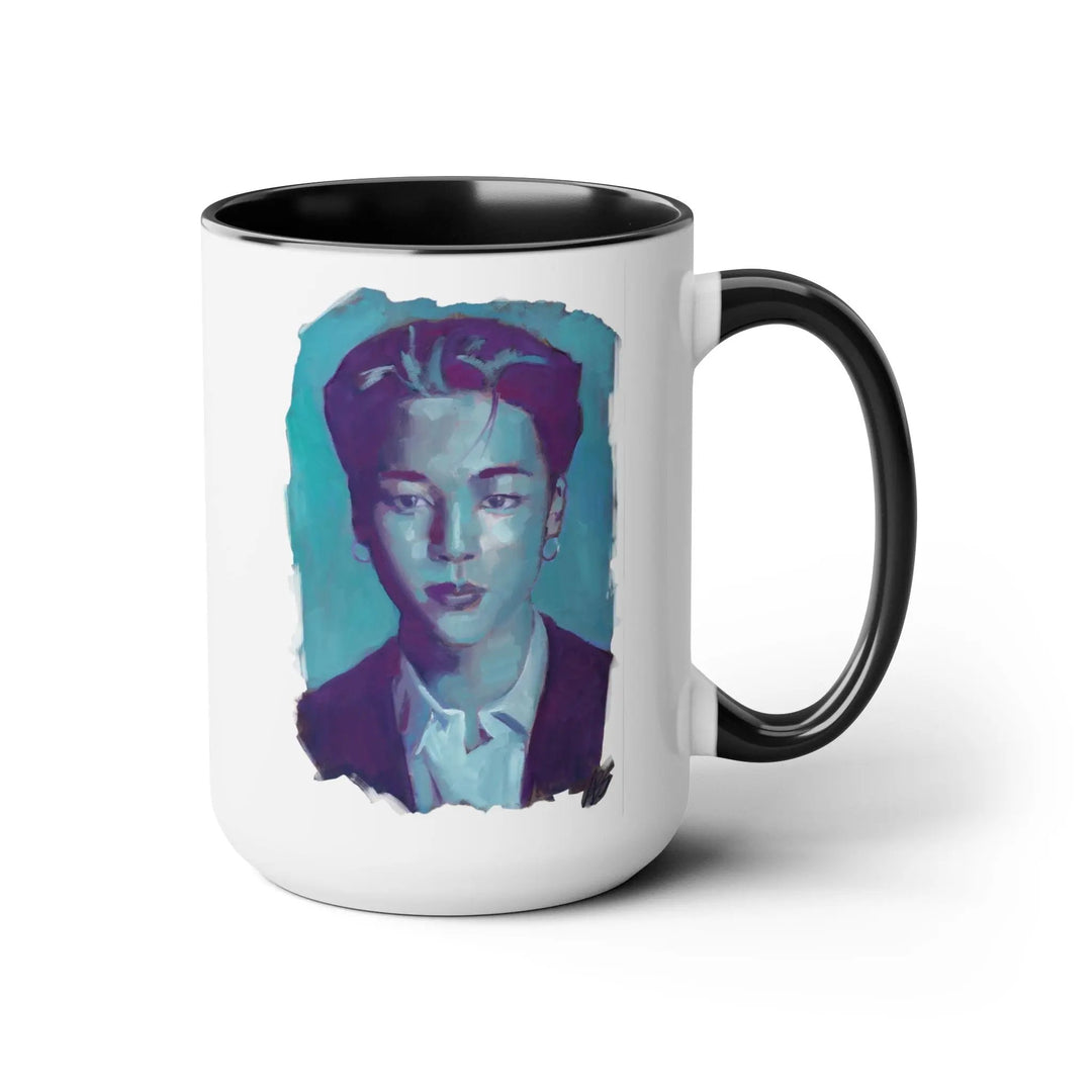 Jimin of BTS Mugs, 15oz Printify - Adam Benet Shaw
