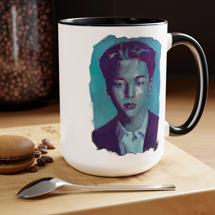 Jimin of BTS Mugs, 15oz Printify - Adam Benet Shaw