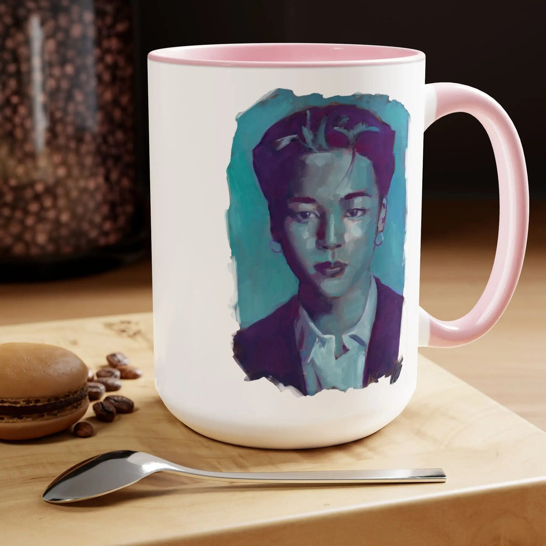 Jimin of BTS Mugs, 15oz Printify - Adam Benet Shaw