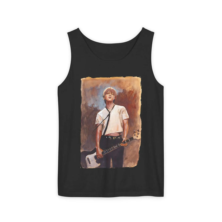 Jimin of BTS Smeraldo Garden Marching Band Tee Shirt Handpainted Image Printify - Adam Benet Shaw