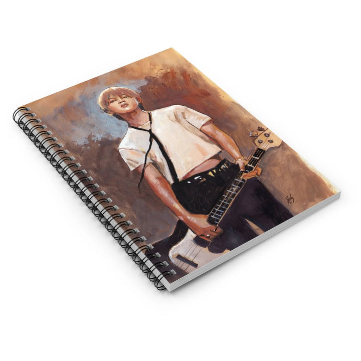 Jimin of BTS Spiral Notebook Featuring Painting by Adam Benet Shaw Printify - Adam Benet Shaw
