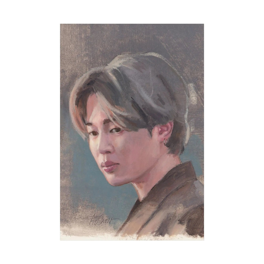 Jimin of BTS print of painting Printify - Adam Benet Shaw