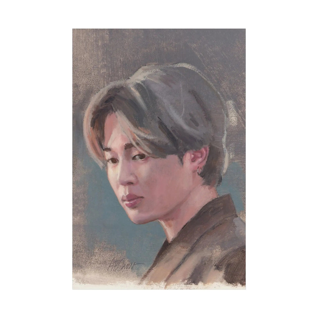 Jimin of BTS print of painting Printify - Adam Benet Shaw