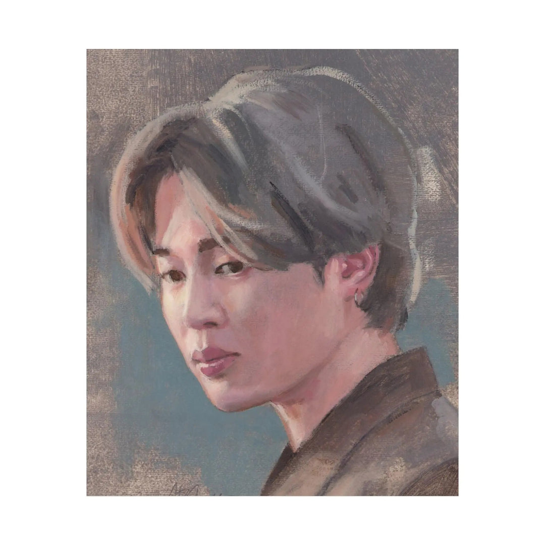 Jimin of BTS print of painting Printify - Adam Benet Shaw