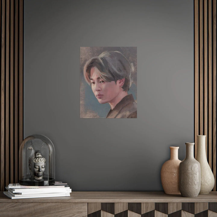 Jimin of BTS print of painting Printify - Adam Benet Shaw